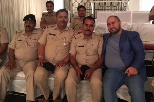 Naum Koen Наум Коэн Наум Коен with Indian Police